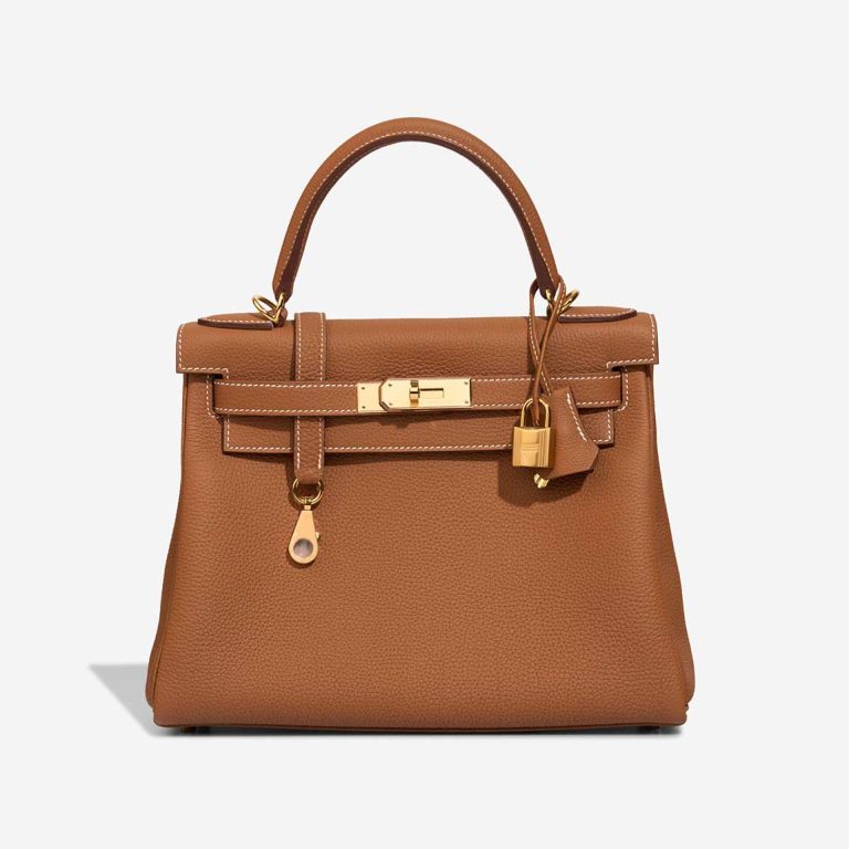 Hermès Kelly 28 Togo Gold Front | Sell your designer bag