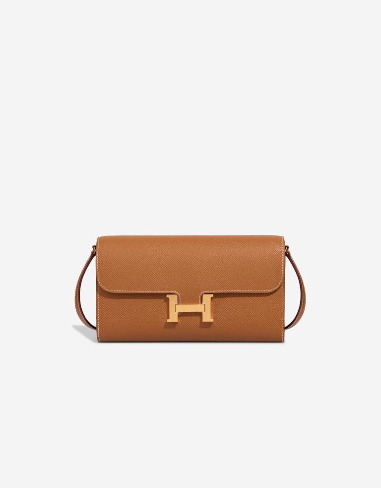 Hermès Constance To Go Epsom Gold Front | Sell your designer bag