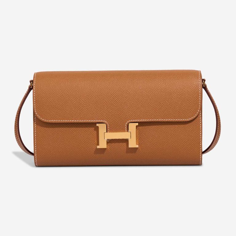 Hermès Constance To Go Epsom Gold Front | Sell your designer bag
