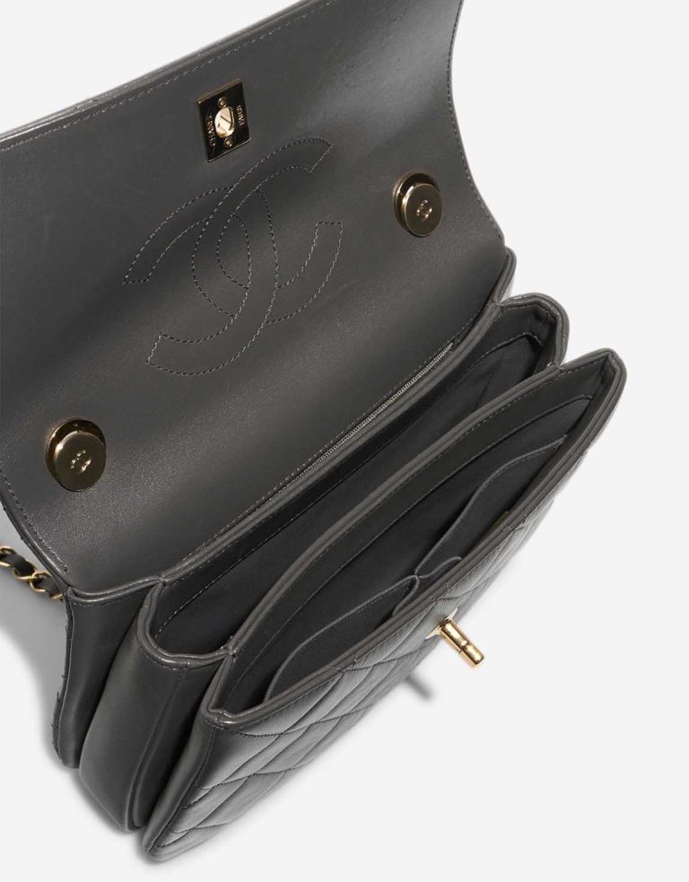 Chanel Trendy CC Medium Lamb Dark Grey Inside | Sell your designer bag