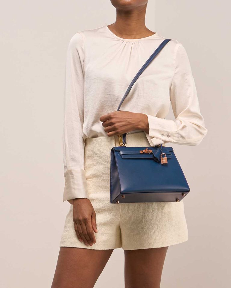 Hermès Kelly 25 Box Bleu Saphir Front | Sell your designer bag
