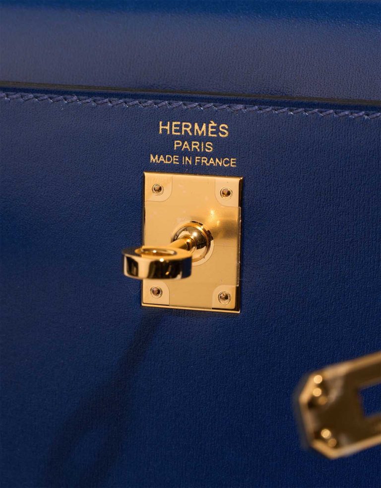 Hermès Kelly 25 Box Bleu Saphir Logo | Sell your designer bag