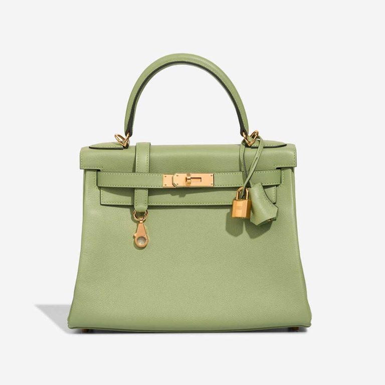 Hermès Kelly 28 Evercolor Vert Criquet Front | Sell your designer bag