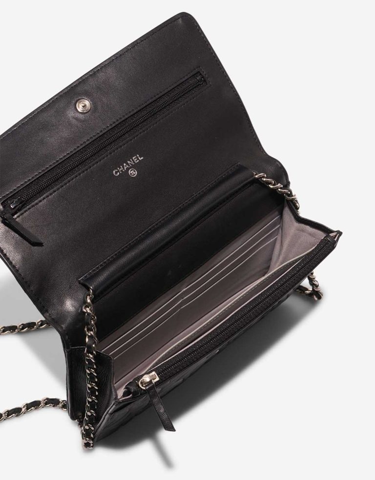 Chanel Wallet On Chain Lamb Black Inside | Sell your designer bag