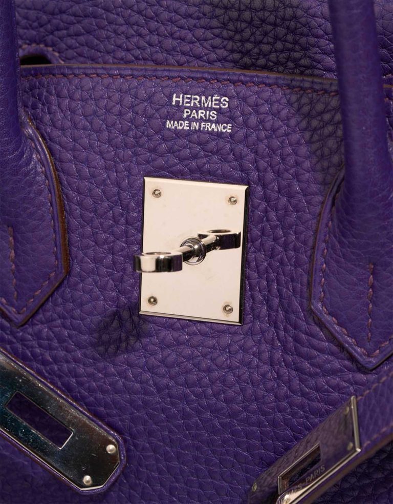 Hermès Birkin 30 Taurillon Clémence Ultraviolet Logo | Sell your designer bag