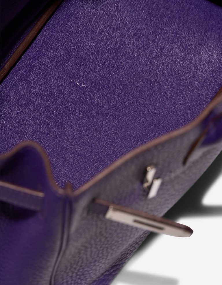 Hermès Birkin 30 Taurillon Clémence Ultraviolet Signs of wear | Sell your designer bag