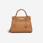 Hermès Kelly 28 Courchevel Tabac Camel Front | Sell your designer bag