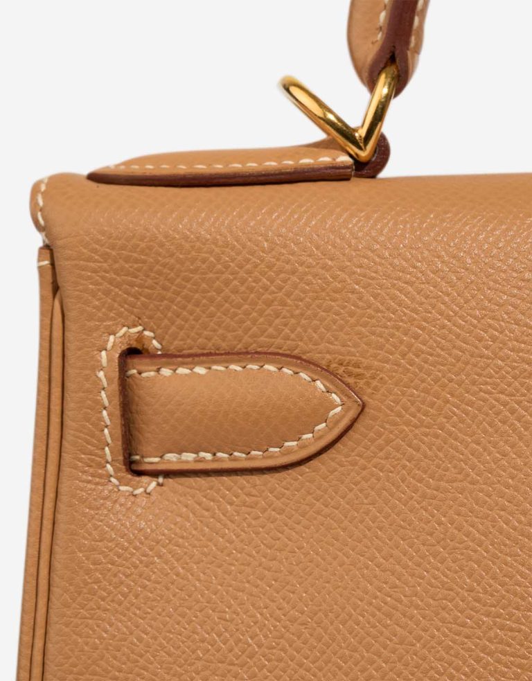 Hermès Kelly 28 Courchevel Tabac Camel Signs of wear | Sell your designer bag