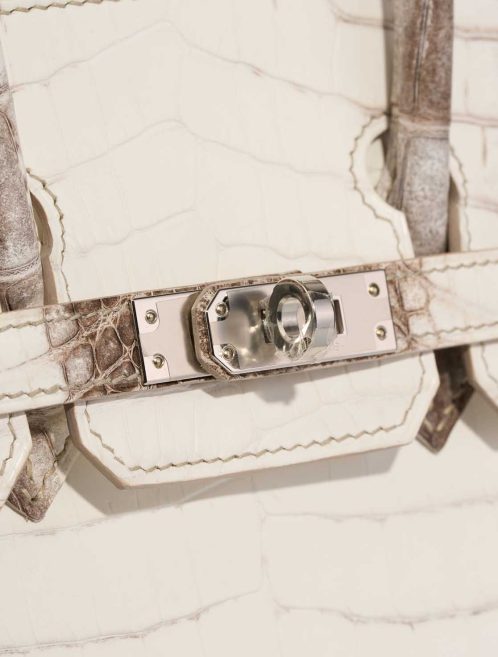 Hermès Birkin 25 Niloticus Crocodile Himalaya Closing System | Sell your designer bag