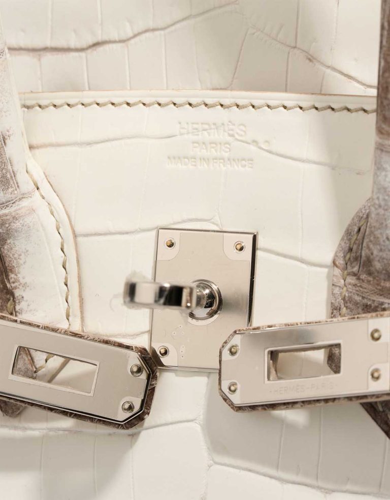 Hermès Birkin 25 Niloticus Crocodile Himalaya Logo | Sell your designer bag