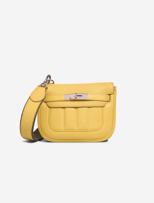 Hermès Berline Mini Swift Jaune Citron Front | Sell your designer bag