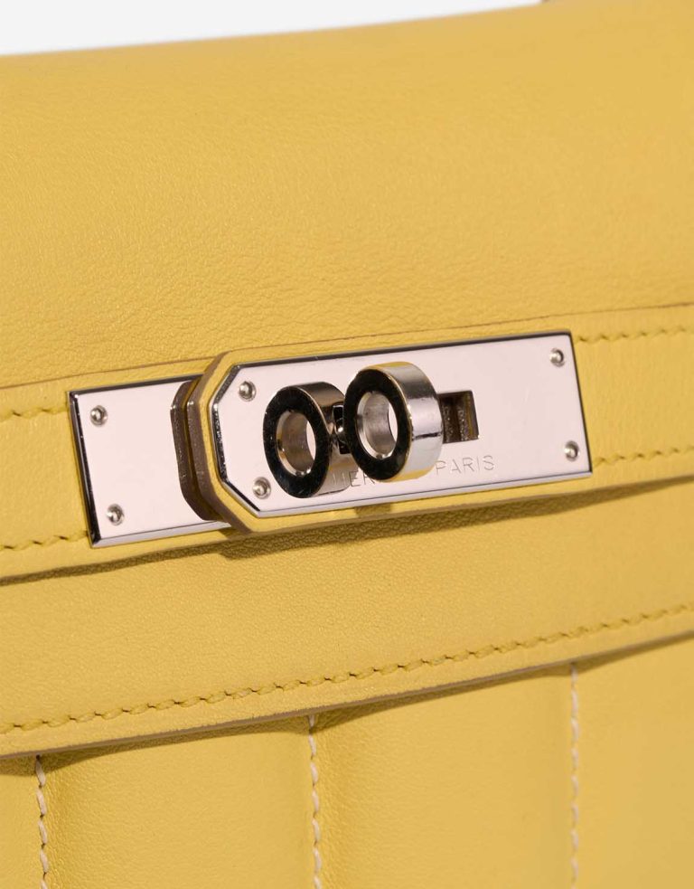 Hermès Berline Mini Swift Jaune Citron Closing System | Sell your designer bag