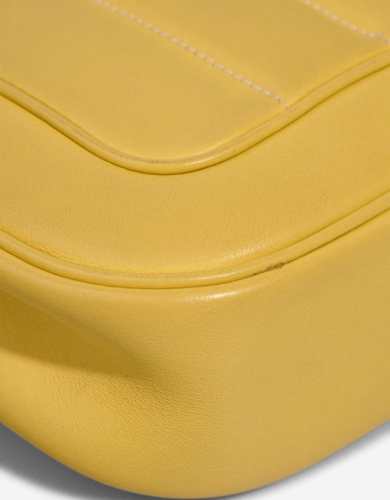 Hermès Berline Mini Swift Jaune Citron Signs of wear | Sell your designer bag