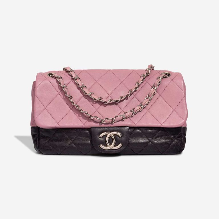 Chanel Timeless Medium Lamb / Calf Pink / Black Front | Sell your designer bag