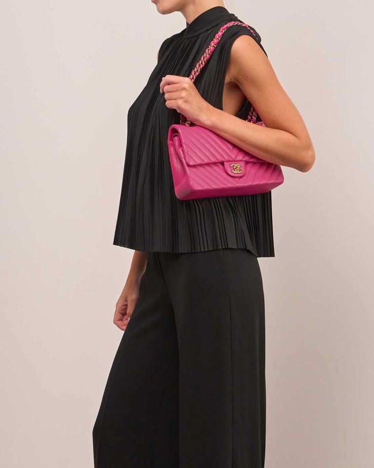 Chanel Timeless Medium Calf Pink Front | Sell your designer bag