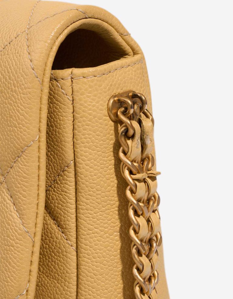Chanel Timeless Small Caviar Yellow Signs of wear | Sell your designer bag