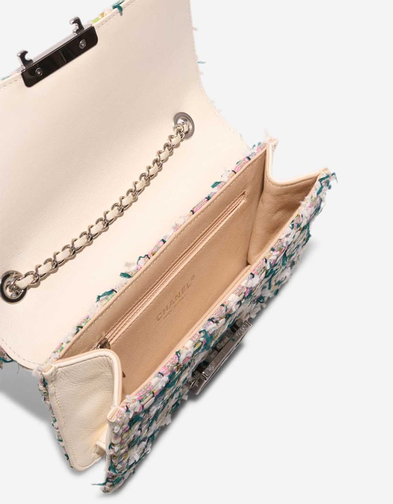 Chanel Beauty Lock Flap Bag Tweed Multicolour / Green Inside | Sell your designer bag