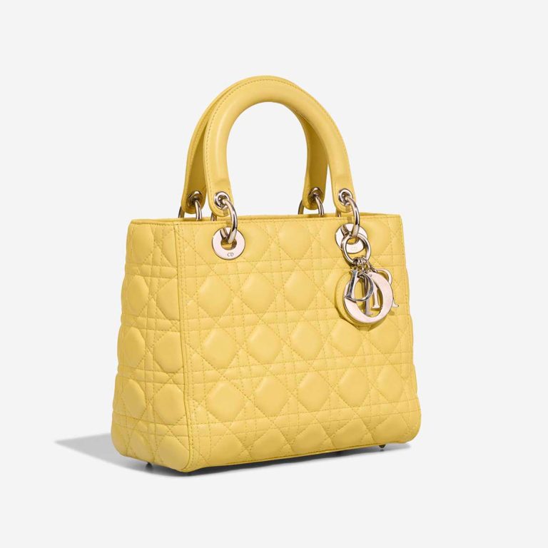 Dior Lady Medium Lamb Lime Yellow | Sell your designer bag