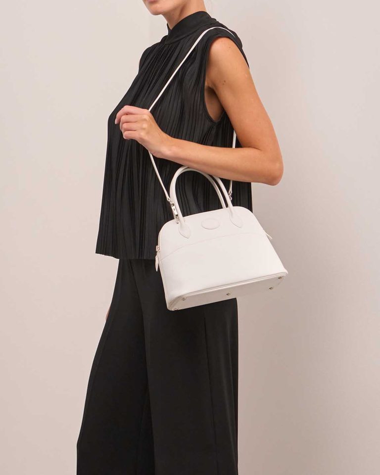 Hermès Bolide 27 Epsom White Front | Sell your designer bag