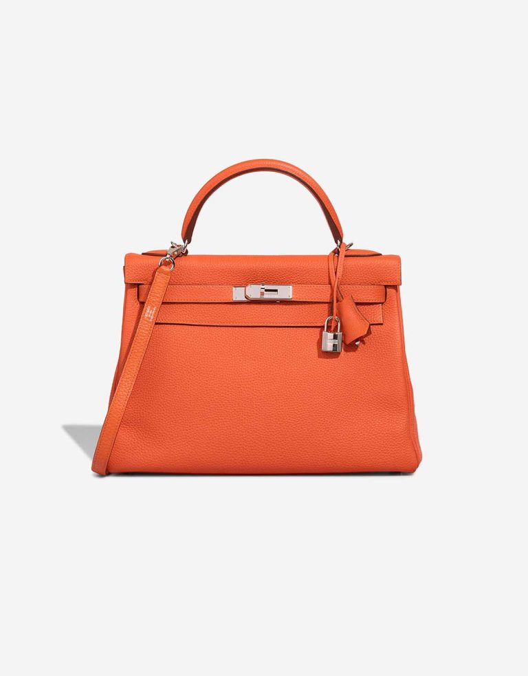 Hermès Kelly 32 Togo Orange H Front | Sell your designer bag
