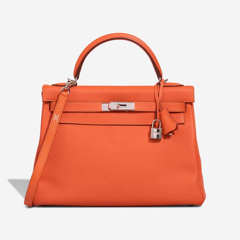 Hermès Kelly 32 Togo Orange H Front | Sell your designer bag