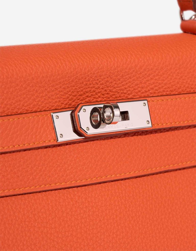Hermès Kelly 32 Togo Orange H Closing System | Sell your designer bag
