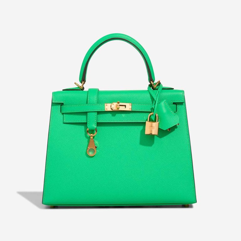 Hermès Kelly 25 Epsom Vert Comics Front | Sell your designer bag