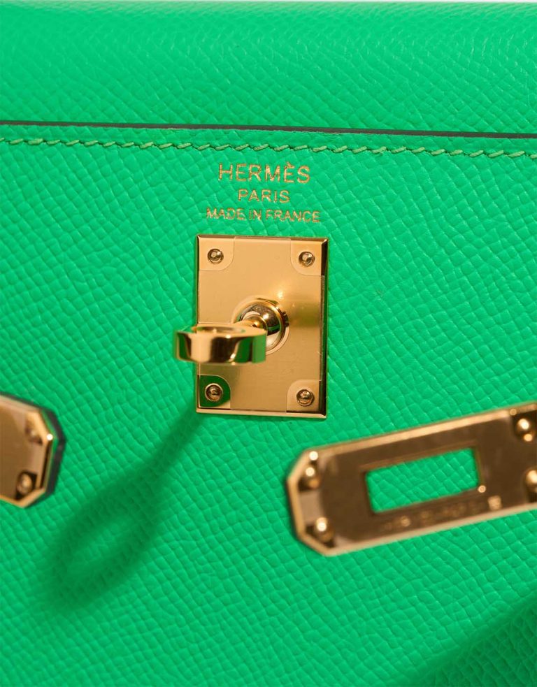 Hermès Kelly 25 Epsom Vert Comics Logo | Sell your designer bag