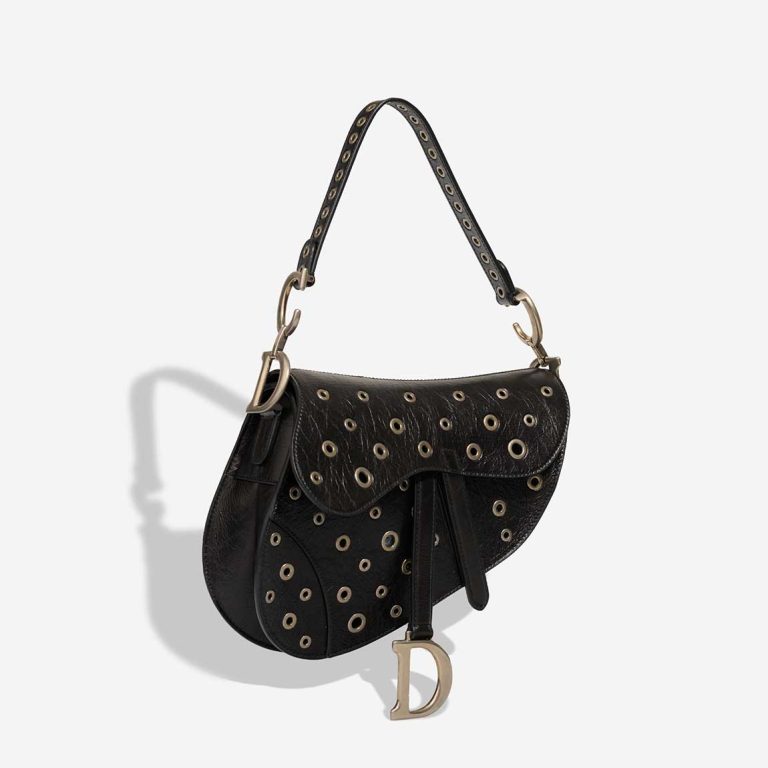 Dior Saddle Medium Aged Calf Black | Sell your designer bag