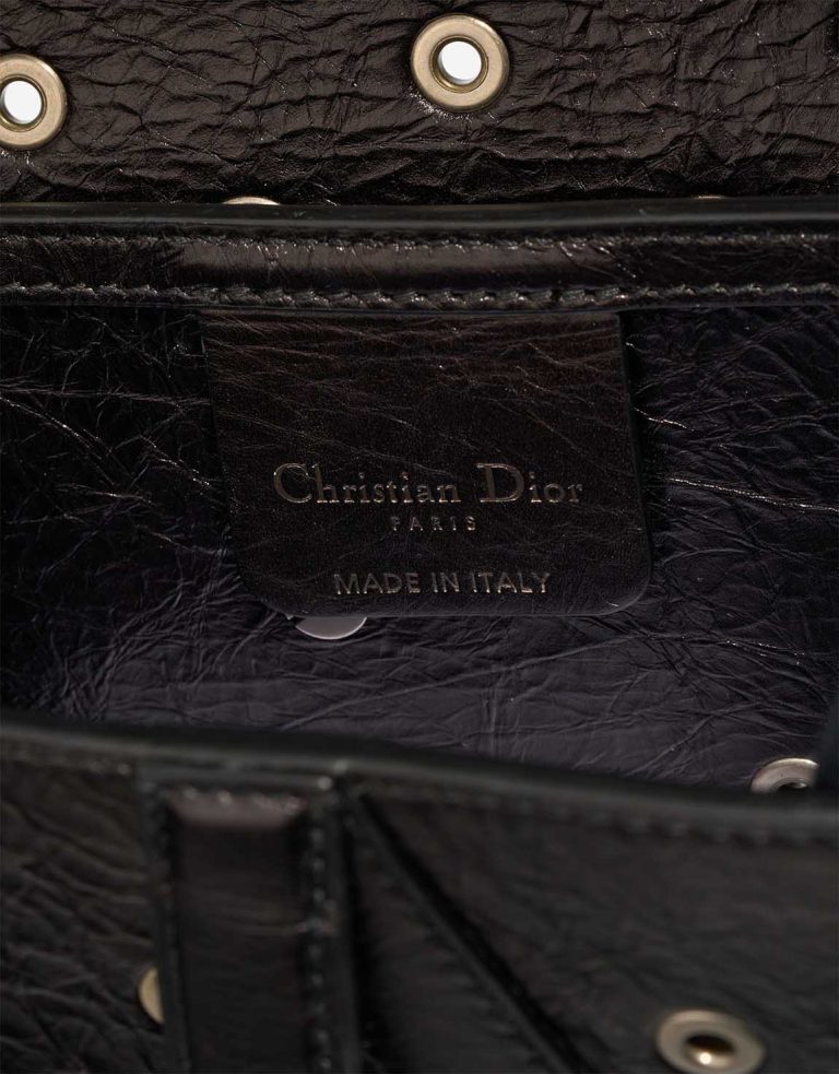 Dior Saddle Medium Aged Calf Black Logo | Sell your designer bag
