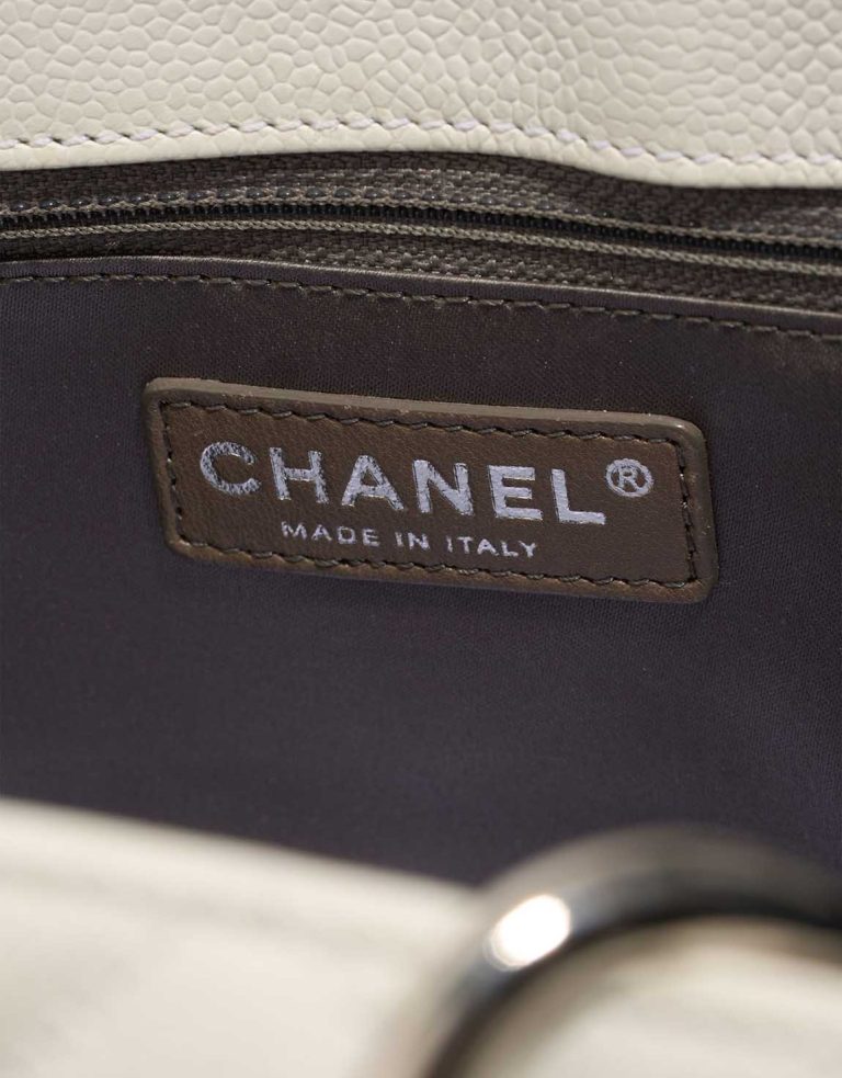 Chanel Shopping Tote GST Caviar White Logo | Sell your designer bag