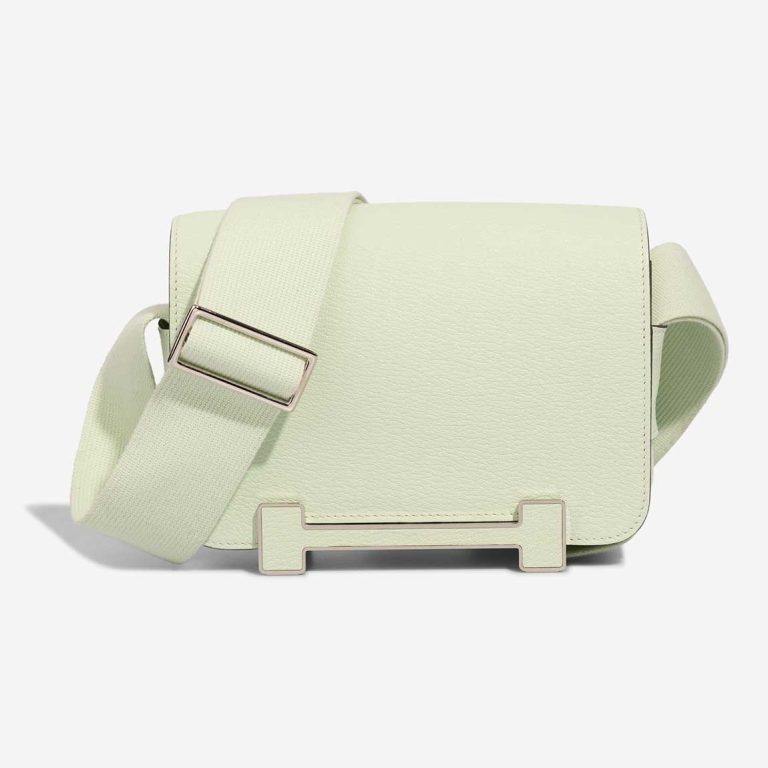 Hermès Geta Chèvre Mysore Vert Fizz Front | Sell your designer bag