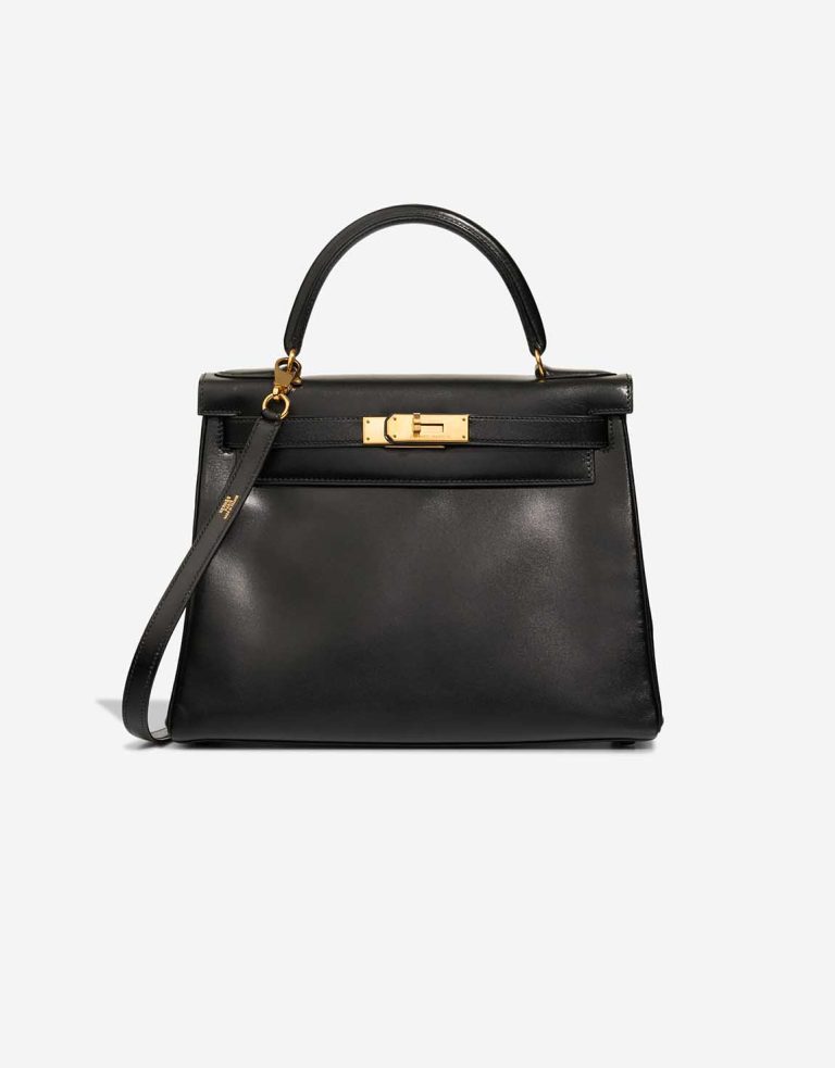 Hermès Kelly 28 Box Black Front | Sell your designer bag