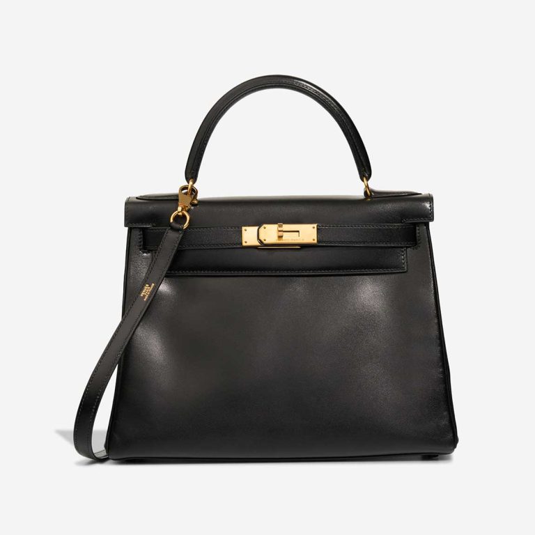 Hermès Kelly 28 Box Black Front | Sell your designer bag