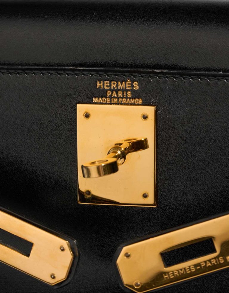 Hermès Kelly 28 Box Black Logo | Sell your designer bag