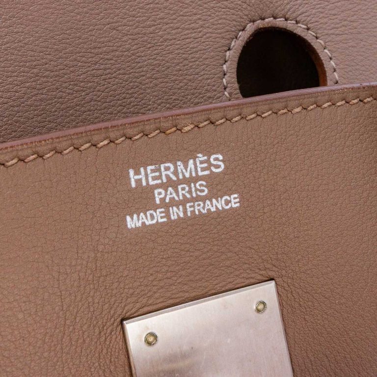 Hermès Birkin Cascade 35 Swift / Clémence Rose Jaipur / Étoupe / Argile Logo | Sell your designer bag
