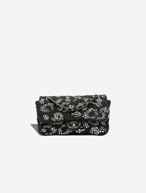 Chanel Timeless Strass Embellished Medium Tweed Black Front | Sell your designer bag