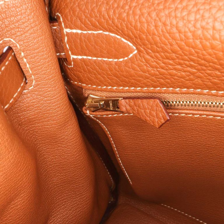 Hermès Kelly 32 Togo Gold Signs of wear | Sell your designer bag