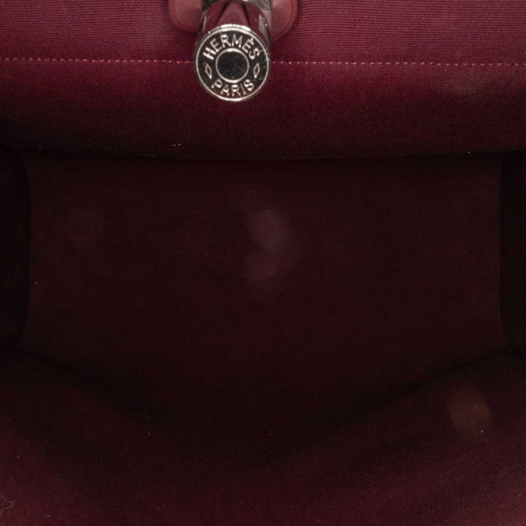 Hermès Herbag 39 Toile / Vache Hunter Bordeaux / Rouge Sellier Inside | Sell your designer bag