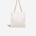 Chanel Shopping Tote Lamb White Front | Sell your designer bag