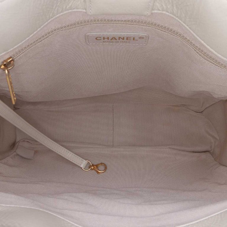 Chanel Shopping Tote Lamb White Inside | Sell your designer bag
