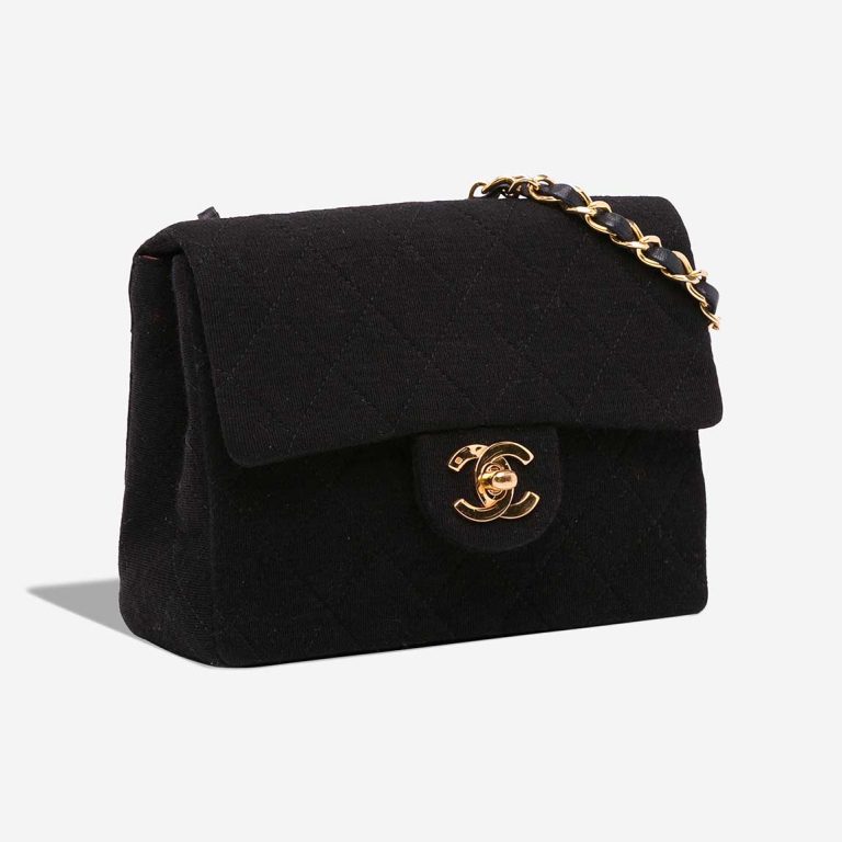 Chanel Timeless Mini Square Jersey Black | Sell your designer bag