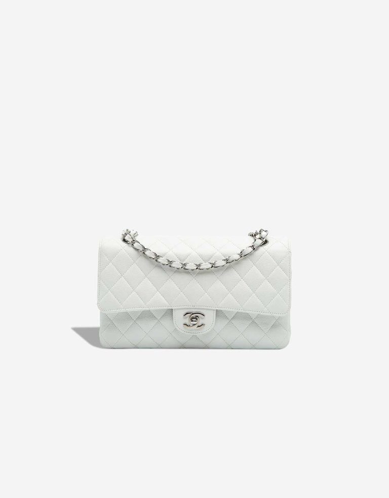 Chanel Timeless Medium Caviar White Front | Sell your designer bag