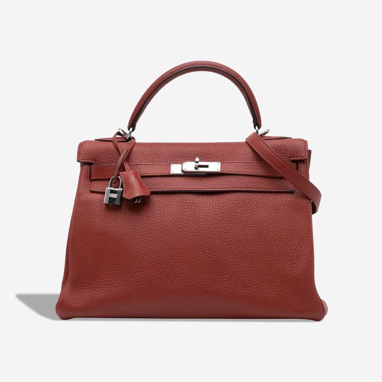 Hermès Kelly 32 Clémence Rouge H Front | Sell your designer bag