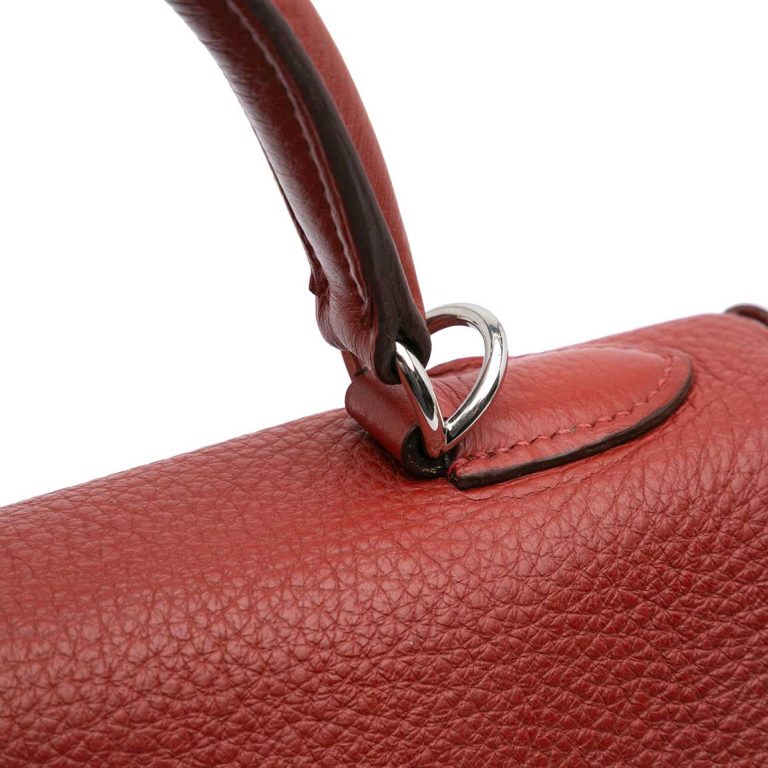 Hermès Kelly 32 Clémence Rouge H Signs of wear | Sell your designer bag