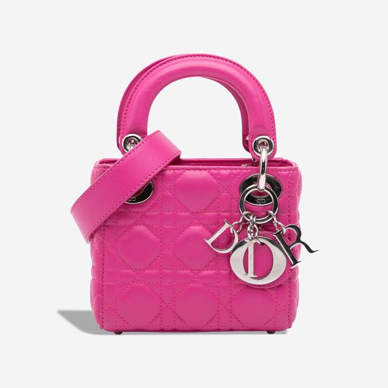 Dior Lady Micro Lamb Pink Front | Sell your designer bag