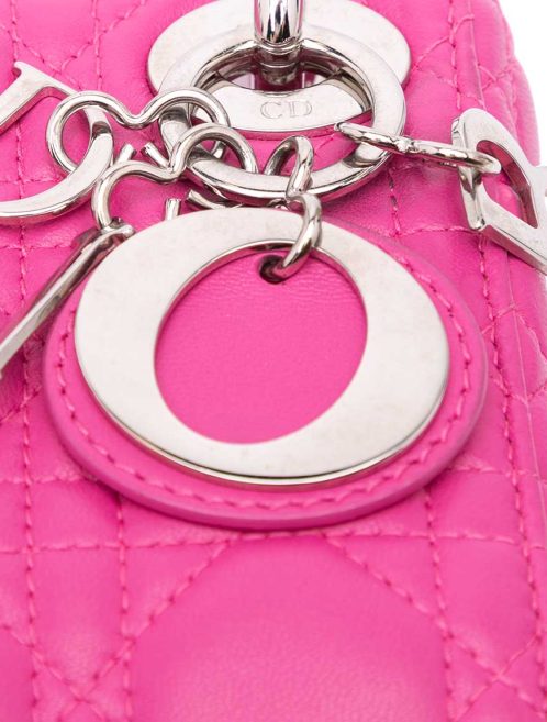 Dior Lady Micro Lamb Pink Closing System | Sell your designer bag