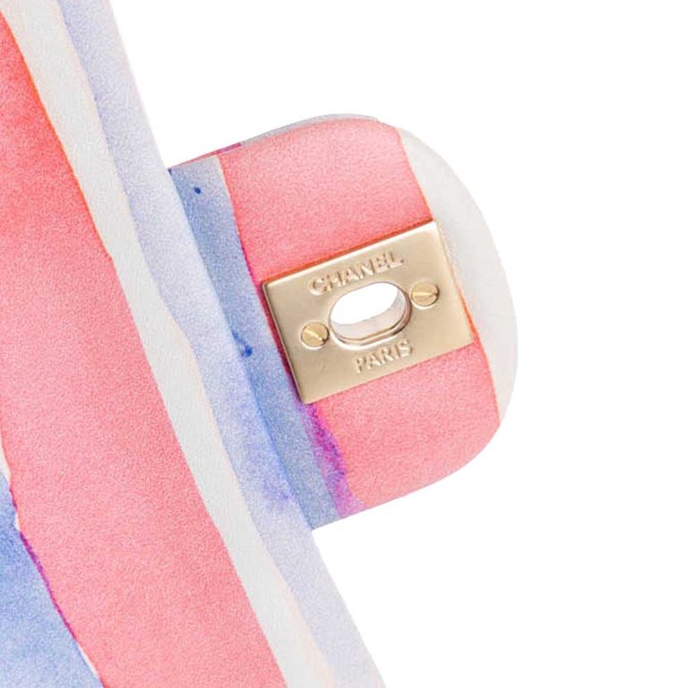 Chanel Timeless Medium Lamb White / Watercolour Inside | Sell your designer bag