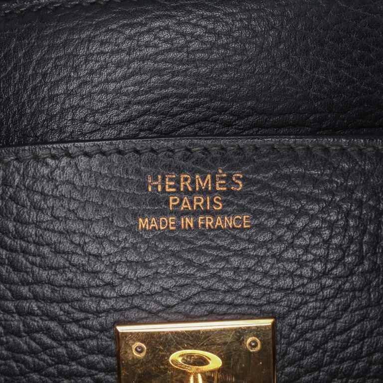 Hermès Birkin 35 Clémence Black Logo | Sell your designer bag