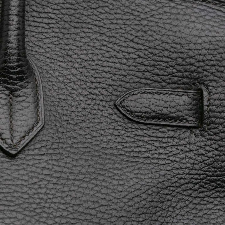 Hermès Birkin 35 Clémence Black Signs of wear | Sell your designer bag